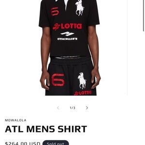 Mowalola Atlanta Men’s Polo Tee